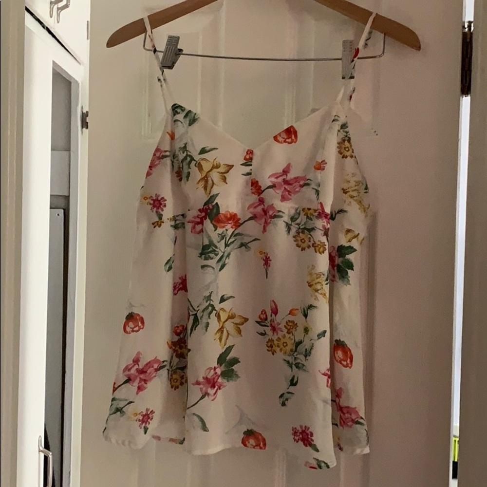 White floral top